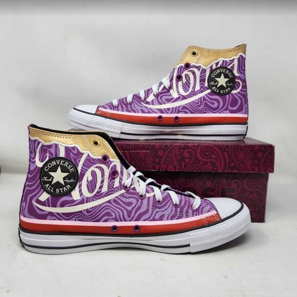 New men's 10.5 Converse CTAS Hi Wonka All Star Swirl sneakers A08154C - Picture 1 of 9